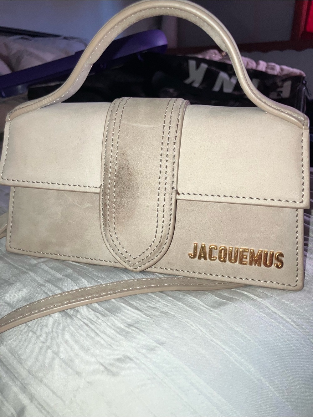 Jacquemus Nude-Beige Mini Top-Handle Crossbody Bag
